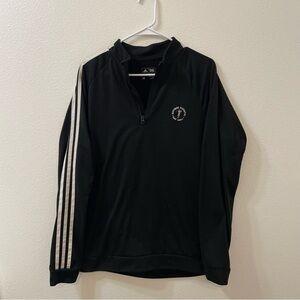 Adidas baytree national golf links quarter zip jacket black medium